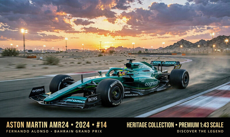 Aston Martin AMR24 #14 Fernando Alonso 2024 1:43 Centauria
